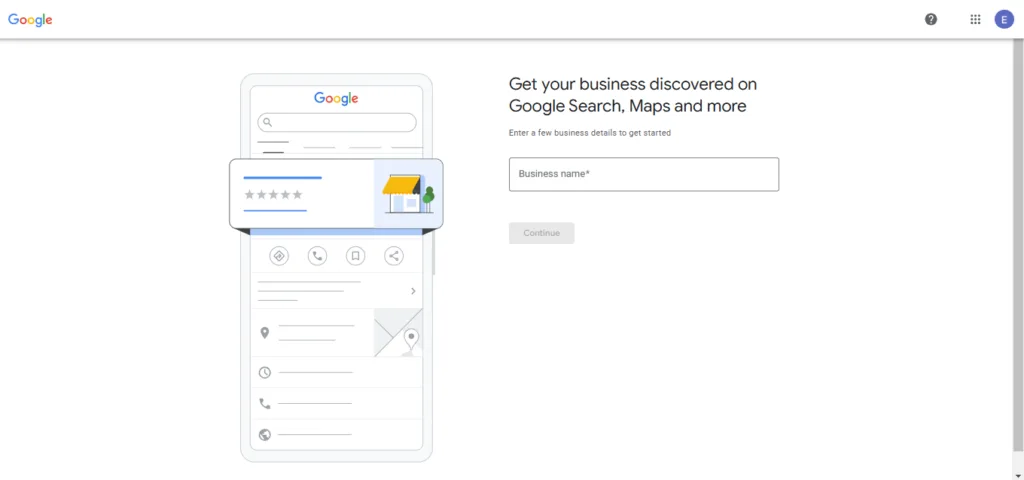Enter Business Details For Google My Business 