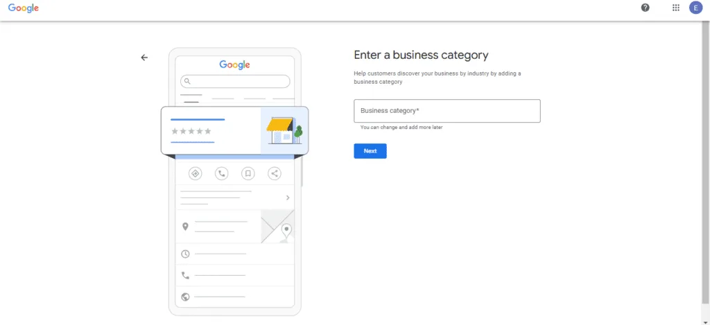 Choose a Business Category for  Google My Business 