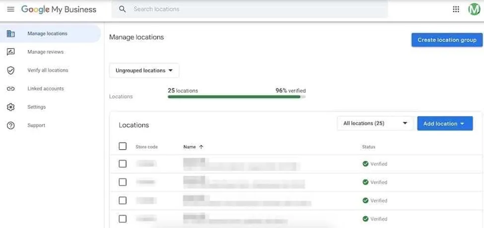 Select Your Business on Google My Business 
